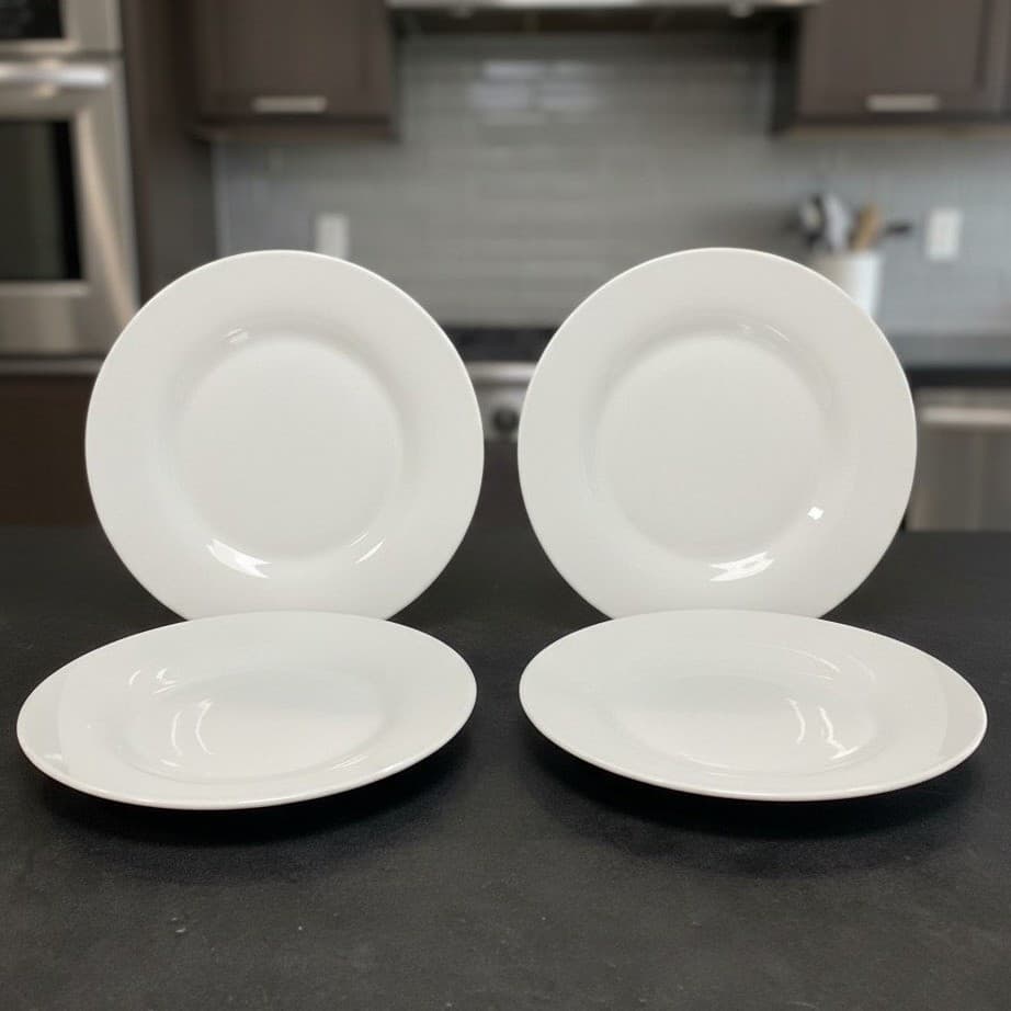 Avenue Fine Porcelain Modern Bread Plates Microwave & Dishwasher 4694 Set Of 4