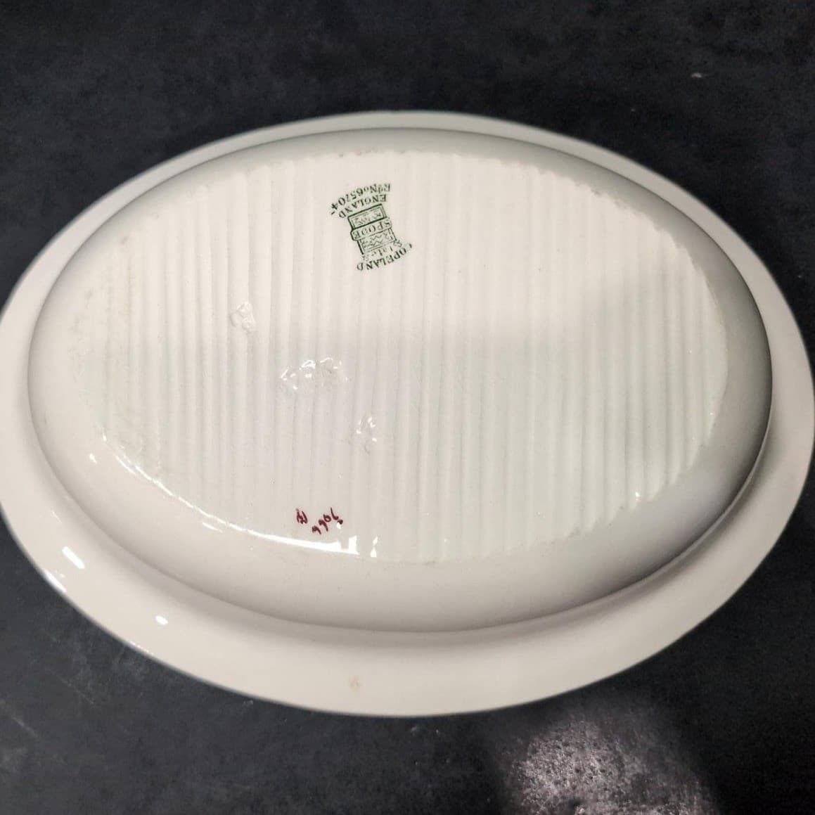 Spode Copeland Late Serving Bowl #657047, Vintage Floral Platter, English China - Thumbnail 4