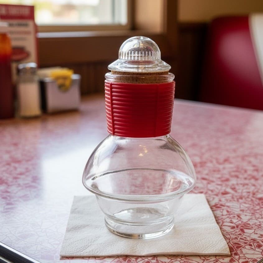 McKee Glasbake Red Band Hottle Bottle, Vintage Carafe, Replacement Decanter