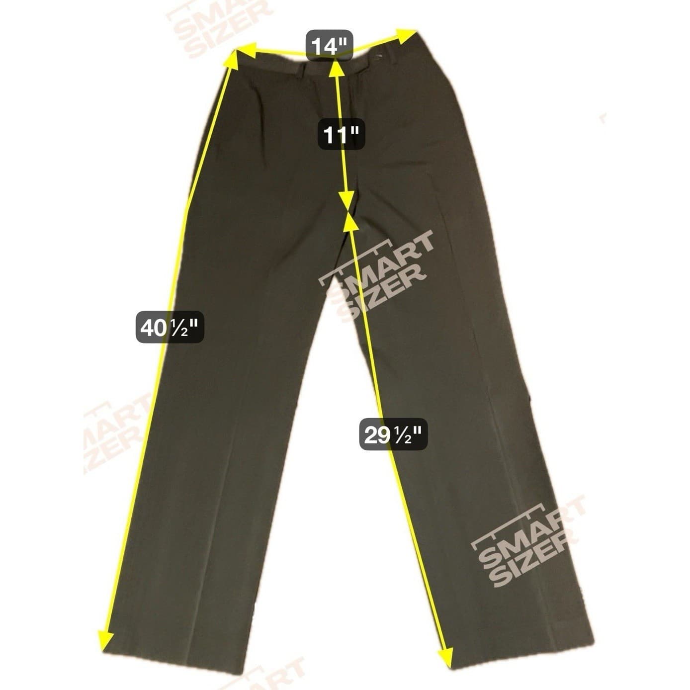 JM Studio John Meyer Olive Green Straight Leg Dress Pants, Women's 2XL Trousers - Thumbnail 2