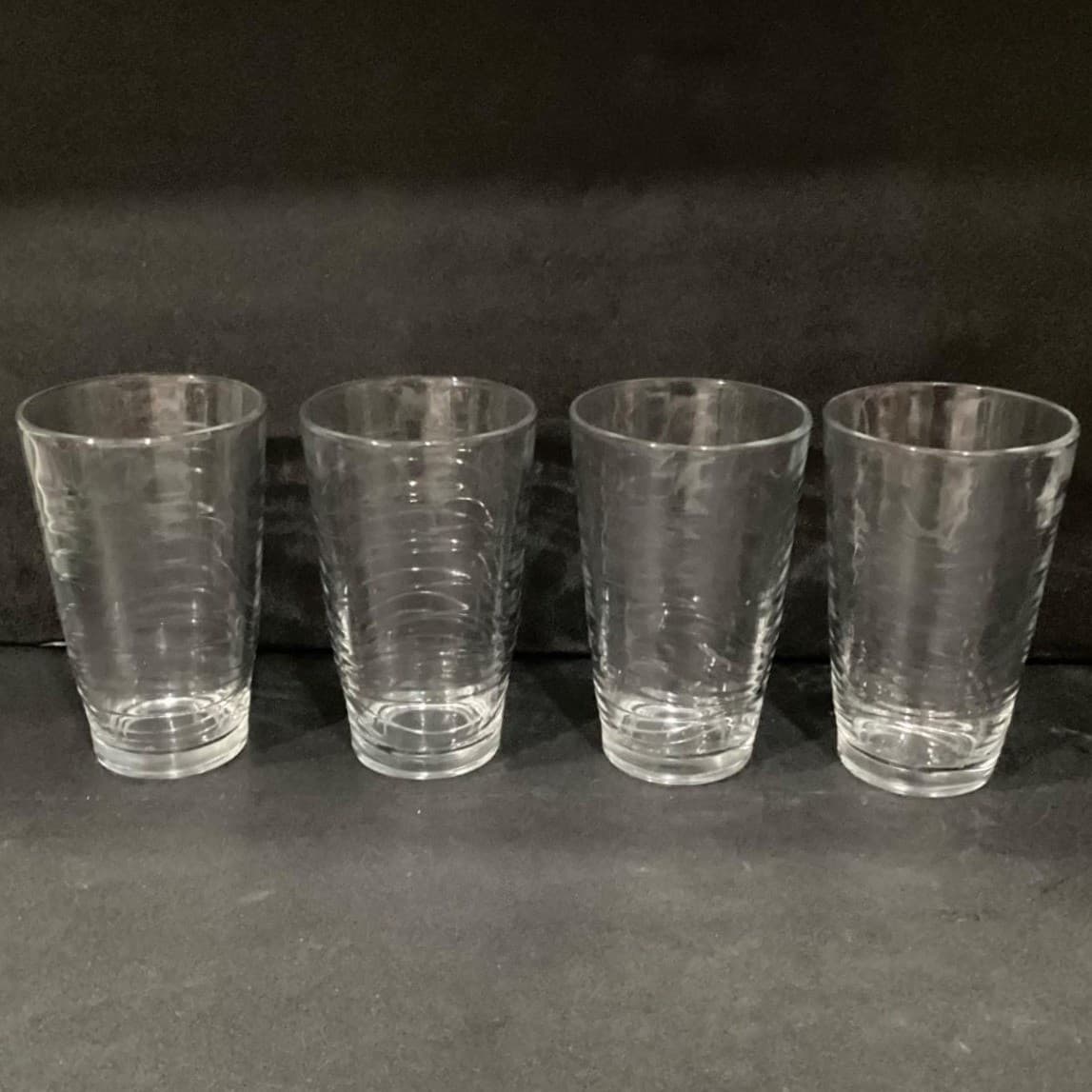 Libbey Orbita Wave Drinking Glasses, Set of 4,. Vintage Textured Tumblers - Thumbnail 12