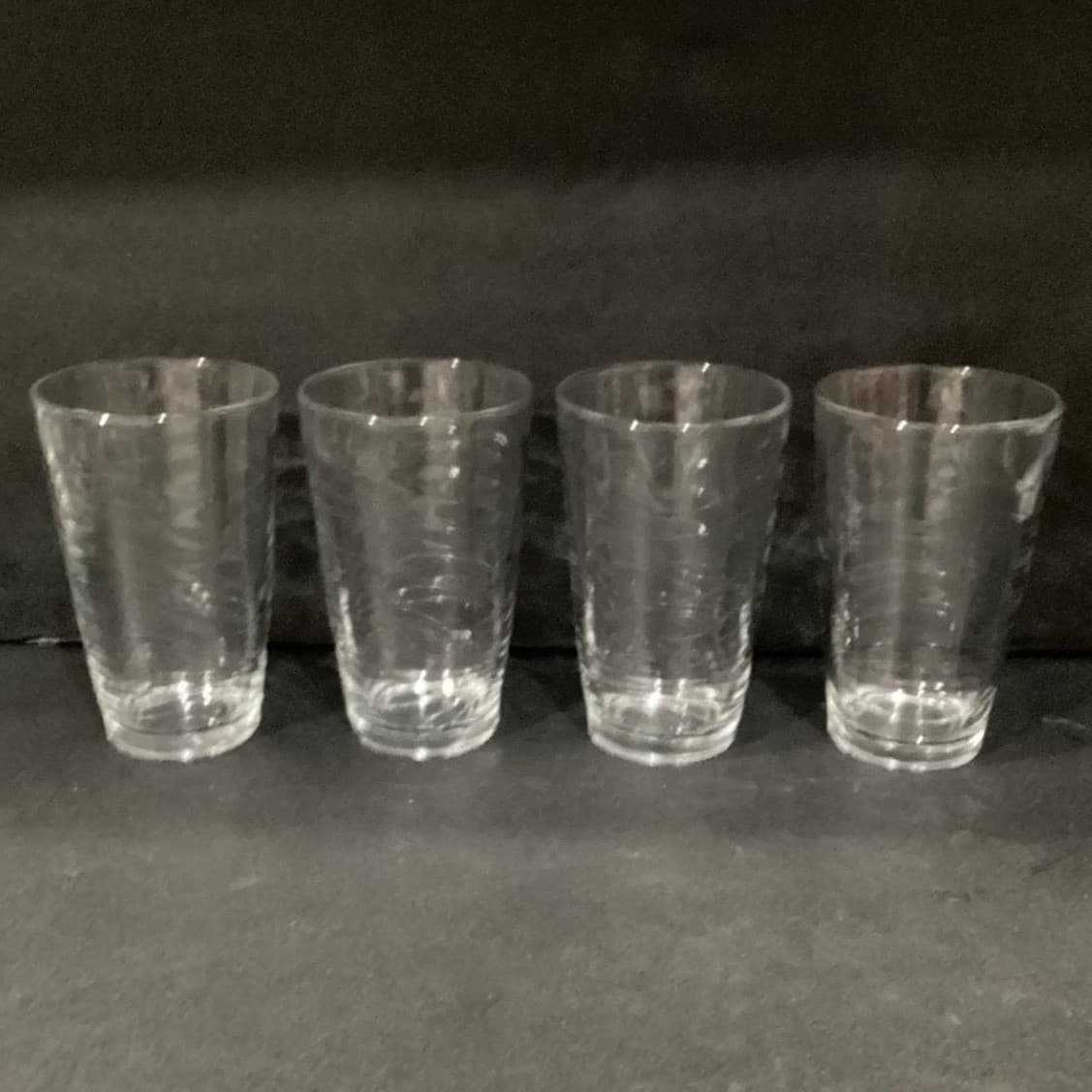 Libbey Orbita Wave Drinking Glasses, Set of 4,. Vintage Textured Tumblers - Thumbnail 11