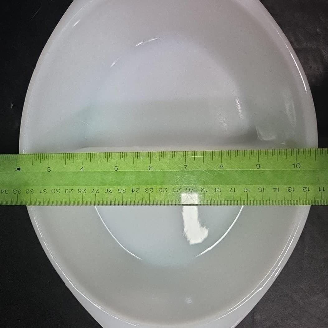 Glasbake Milk Glass Divided Casserole Baking Dish J2352, Vintage Replacement - Thumbnail 11