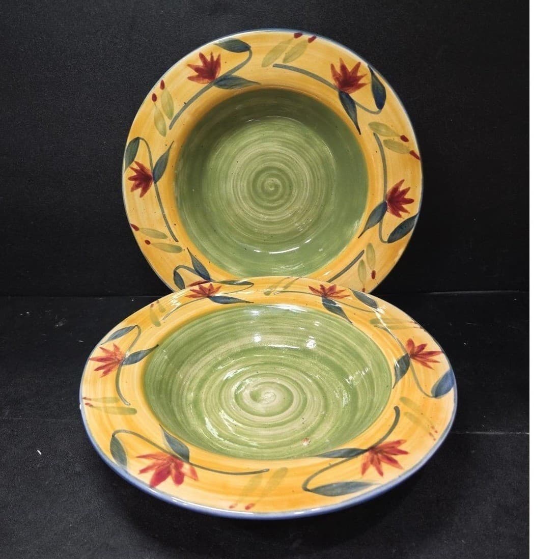 Pier 1 Imports Elizabeth Soup Bowls, Set Of 2, Dinnerware, Replacement Tableware - Thumbnail 2
