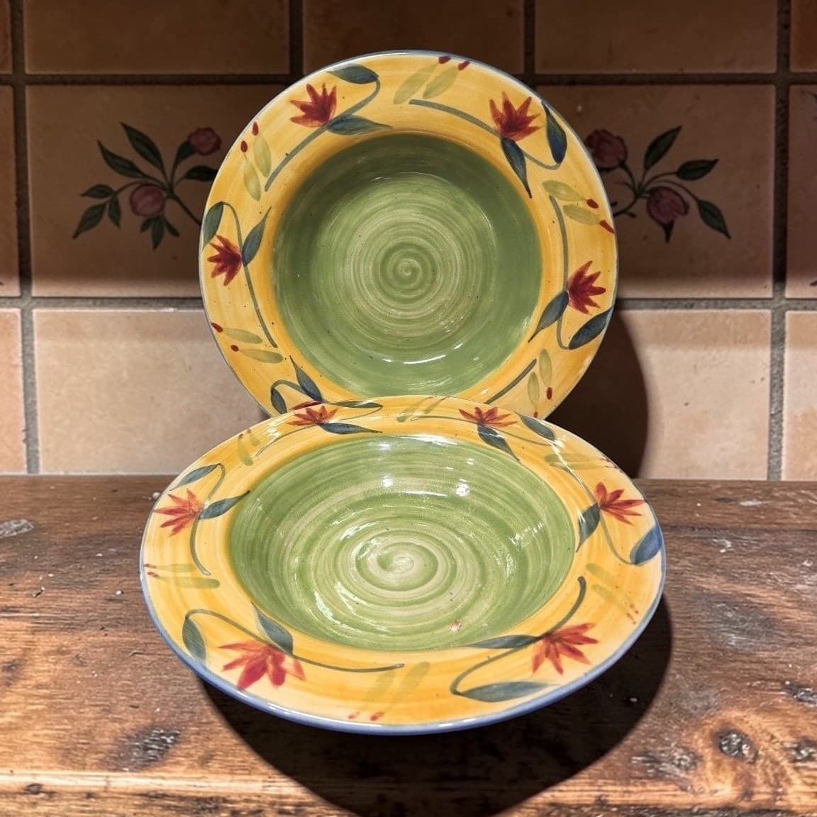 Pier 1 Imports Elizabeth Soup Bowls, Set Of 2, Dinnerware, Replacement Tableware