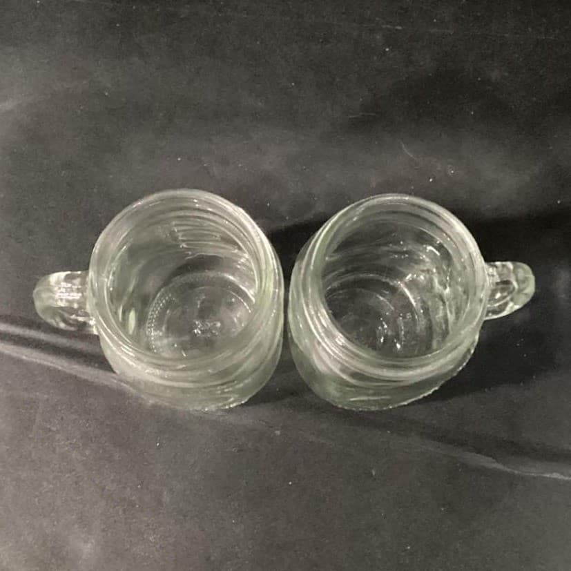 2 Golden Harvest Vintage Mason Jar Drinking Glasses Set Of 2 With Handles 5" - Thumbnail 4