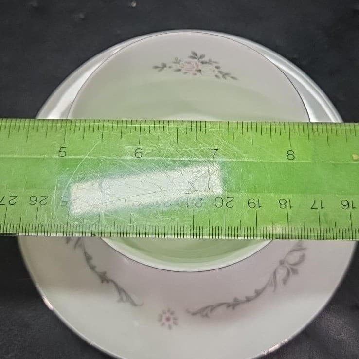 Signature Collection Petite Bouquet Cup & Saucers #114, Set of 4, Vtg Fine China - Thumbnail 9