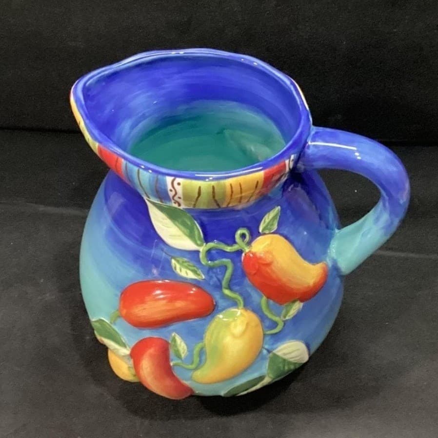 Gates Ware Pitcher by Laurie Gates El Mirasol Collection Chili Peppers - Thumbnail 3