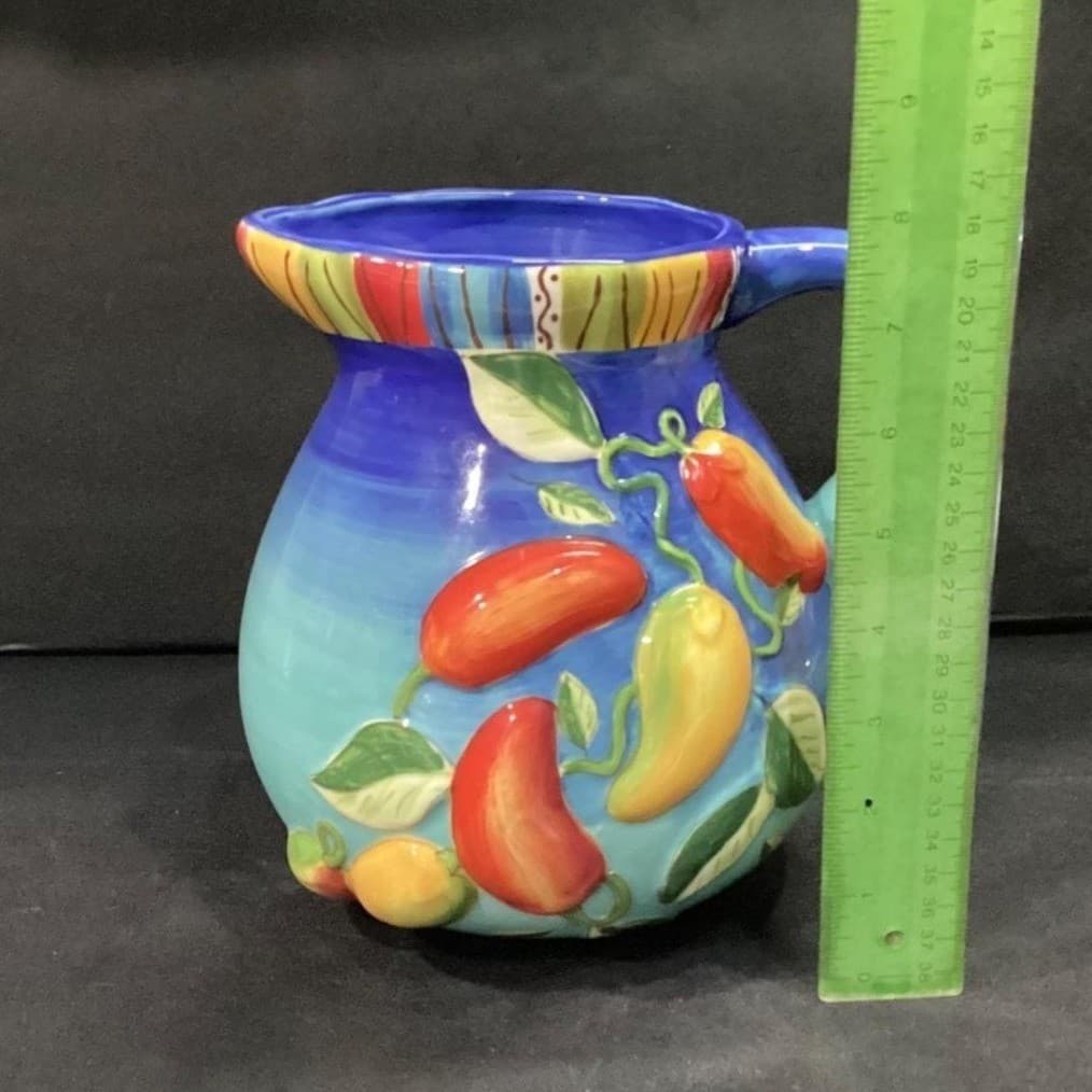 Gates Ware Pitcher by Laurie Gates El Mirasol Collection Chili Peppers - Thumbnail 7