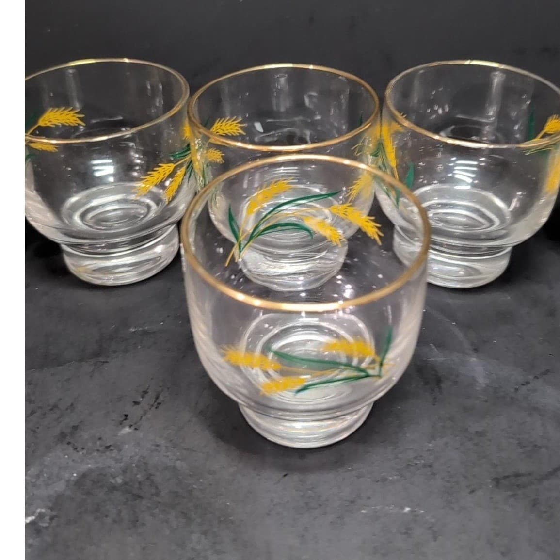 International China Viking Wheat Stackable Glasses, Set of 6, Midcentury Tumbler - Thumbnail 6