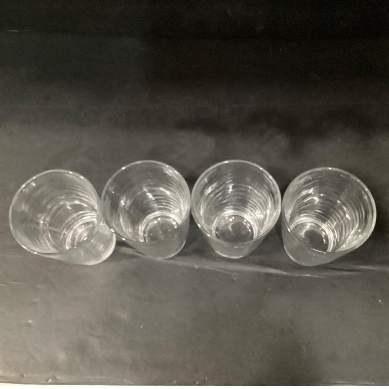 Libbey Orbita Wave Drinking Glasses, Set of 4,. Vintage Textured Tumblers - Thumbnail 4