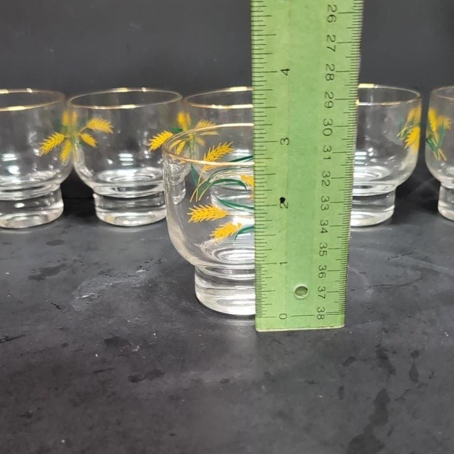International China Viking Wheat Stackable Glasses, Set of 6, Midcentury Tumbler - Thumbnail 9