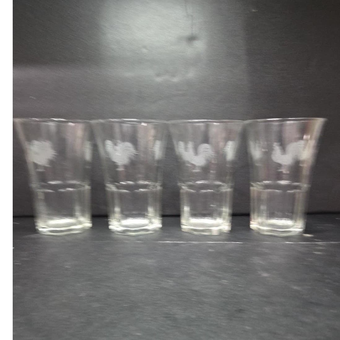 Pfaltzgraff Daybreak Frosted Roosters Tumblers, Set of 4 Libbey Duratuff Glasses - Thumbnail 5