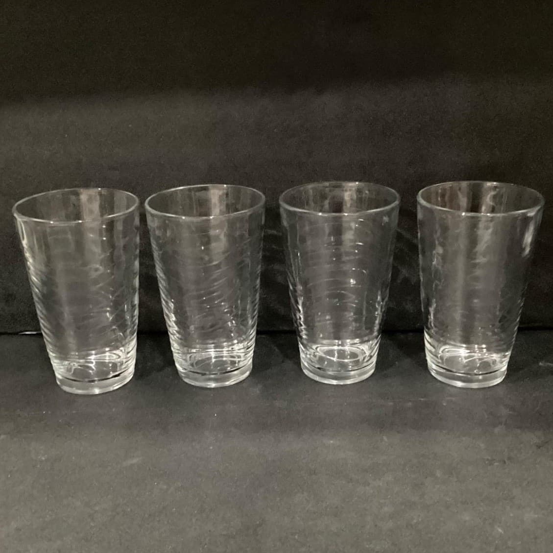 Libbey Orbita Wave Drinking Glasses, Set of 4,. Vintage Textured Tumblers - Thumbnail 10