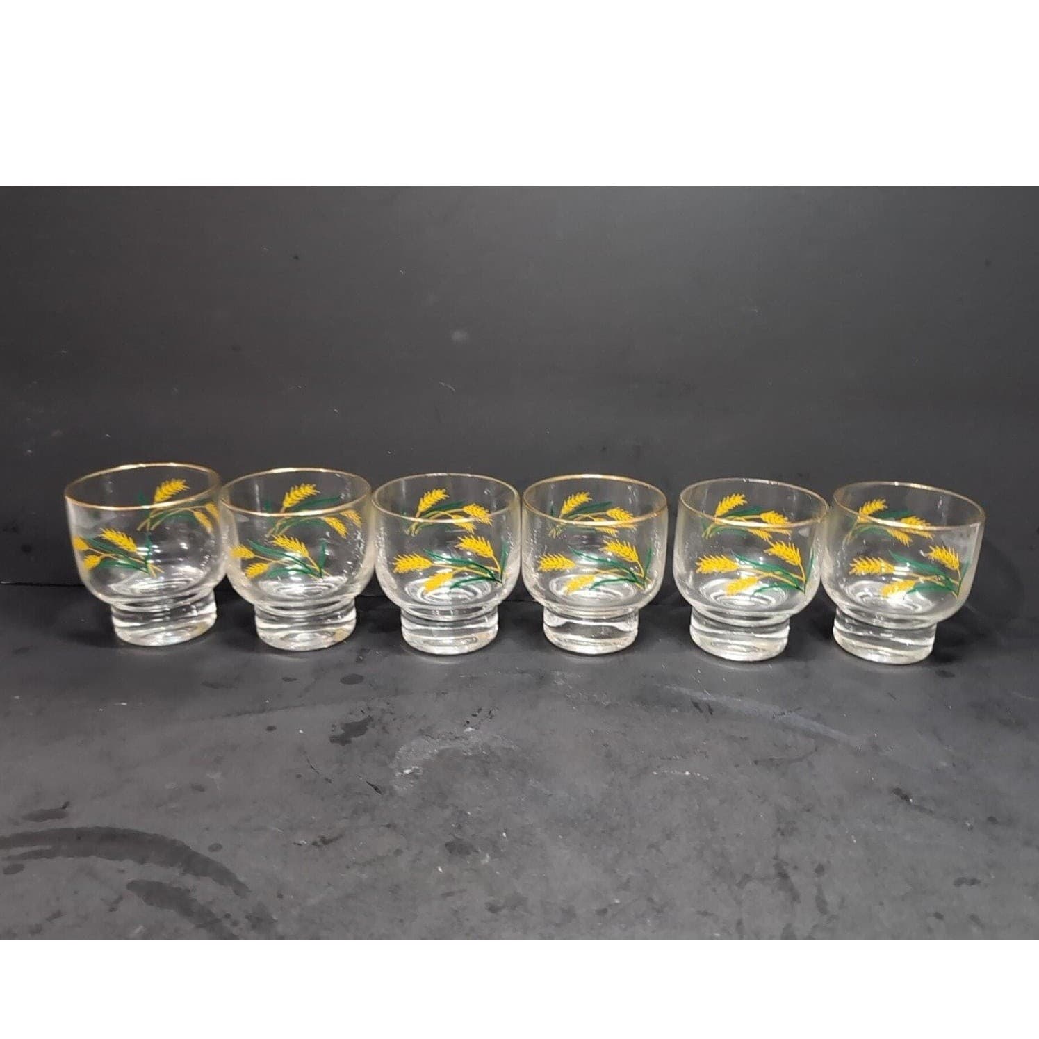 International China Viking Wheat Stackable Glasses, Set of 6, Midcentury Tumbler - Thumbnail 4