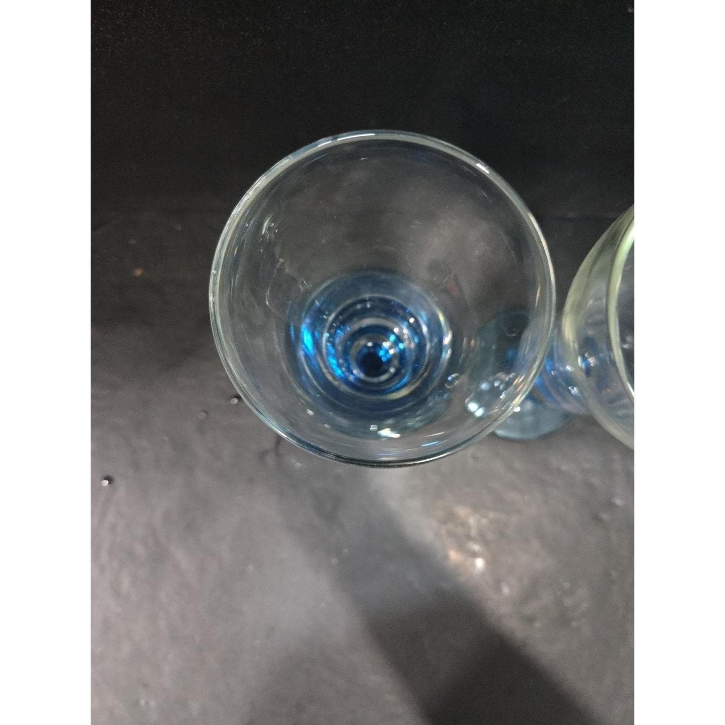 Sapphire Blue Tulip Sundae Parfait Glasses, Set of 2, MCM Glassware for Desserts - Thumbnail 6