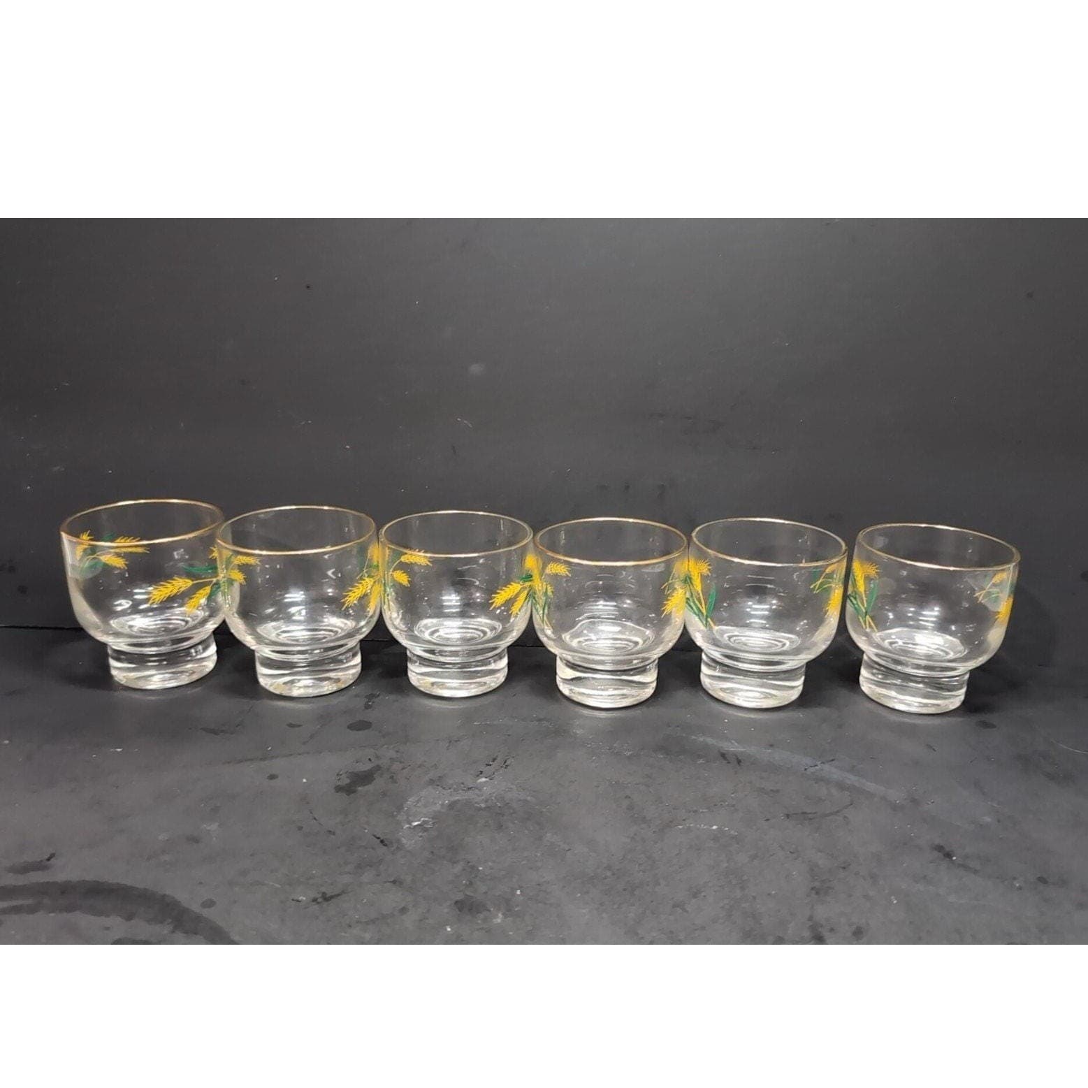 International China Viking Wheat Stackable Glasses, Set of 6, Midcentury Tumbler - Thumbnail 5
