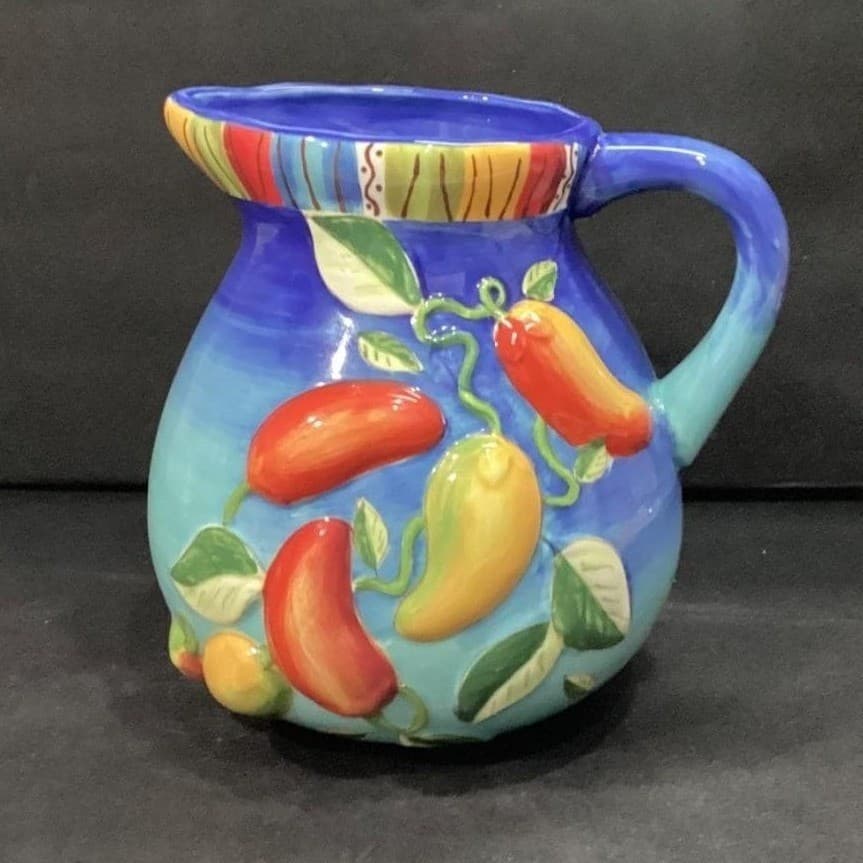 Gates Ware Pitcher by Laurie Gates El Mirasol Collection Chili Peppers - Thumbnail 9