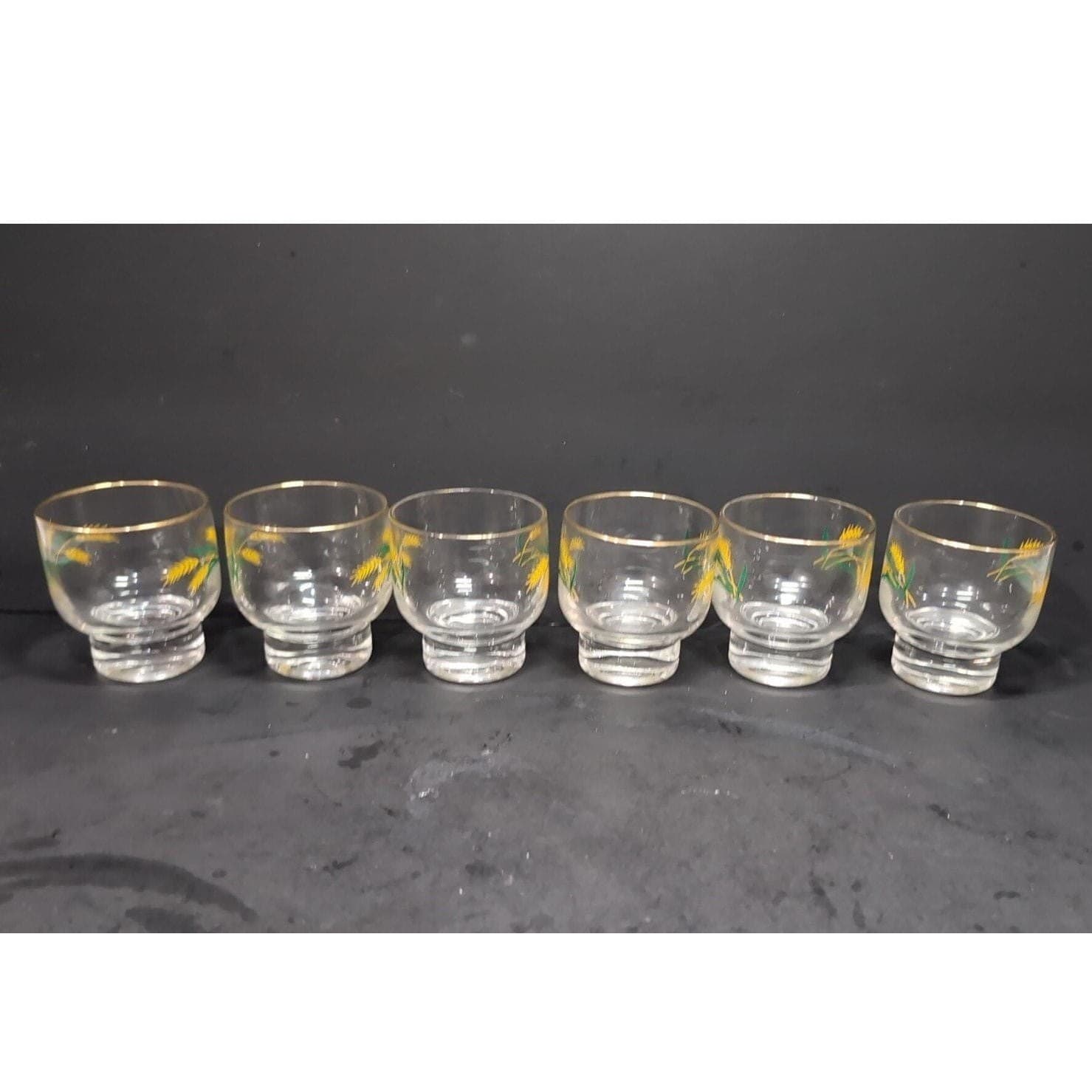International China Viking Wheat Stackable Glasses, Set of 6, Midcentury Tumbler - Thumbnail 3
