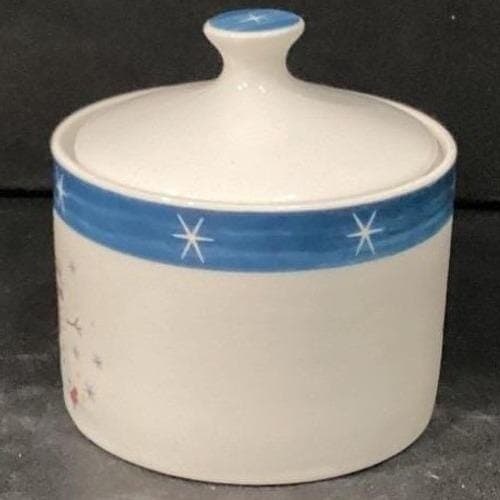 Holiday Home Stoneware Creamer/Sugar Bowl & Lid Snowman Christmas - Thumbnail 17