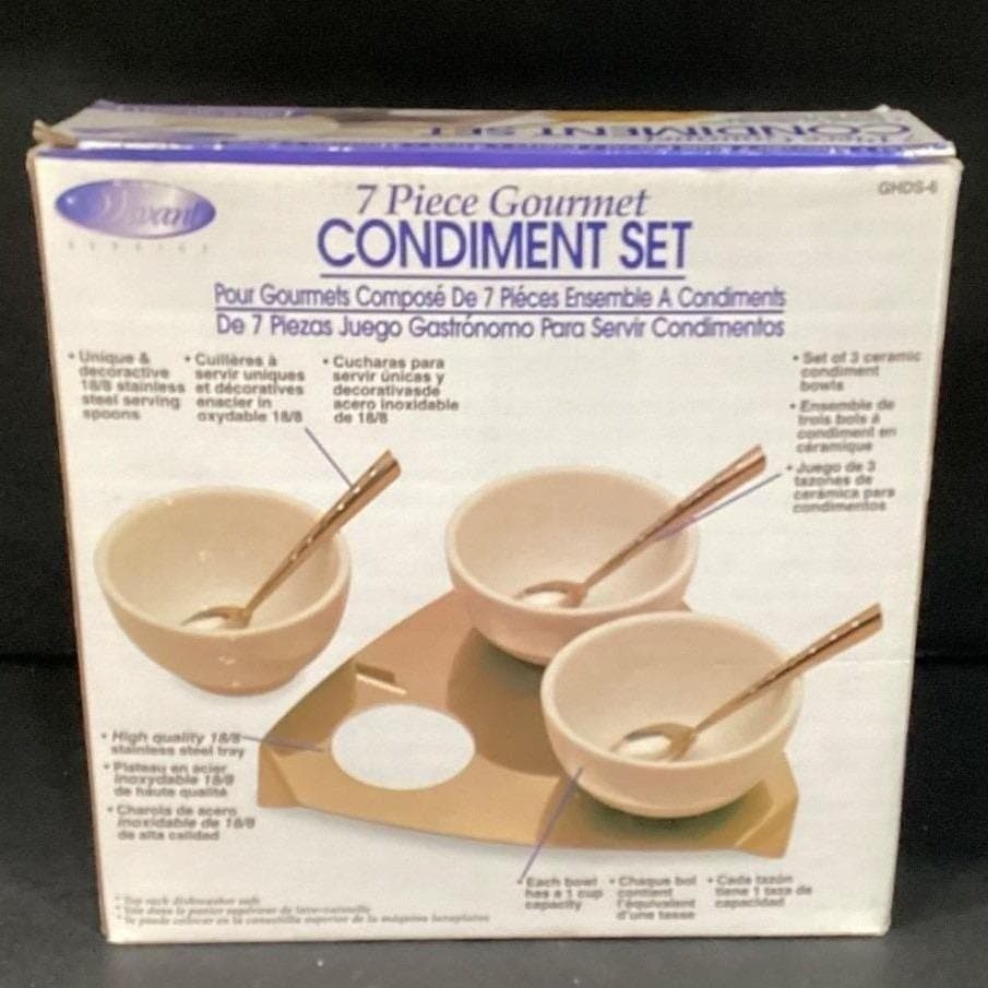 Progressive Vivant Service 7 Piece Gourmet Condiment Set - Thumbnail 16