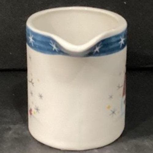 Holiday Home Stoneware Creamer/Sugar Bowl & Lid Snowman Christmas - Thumbnail 11