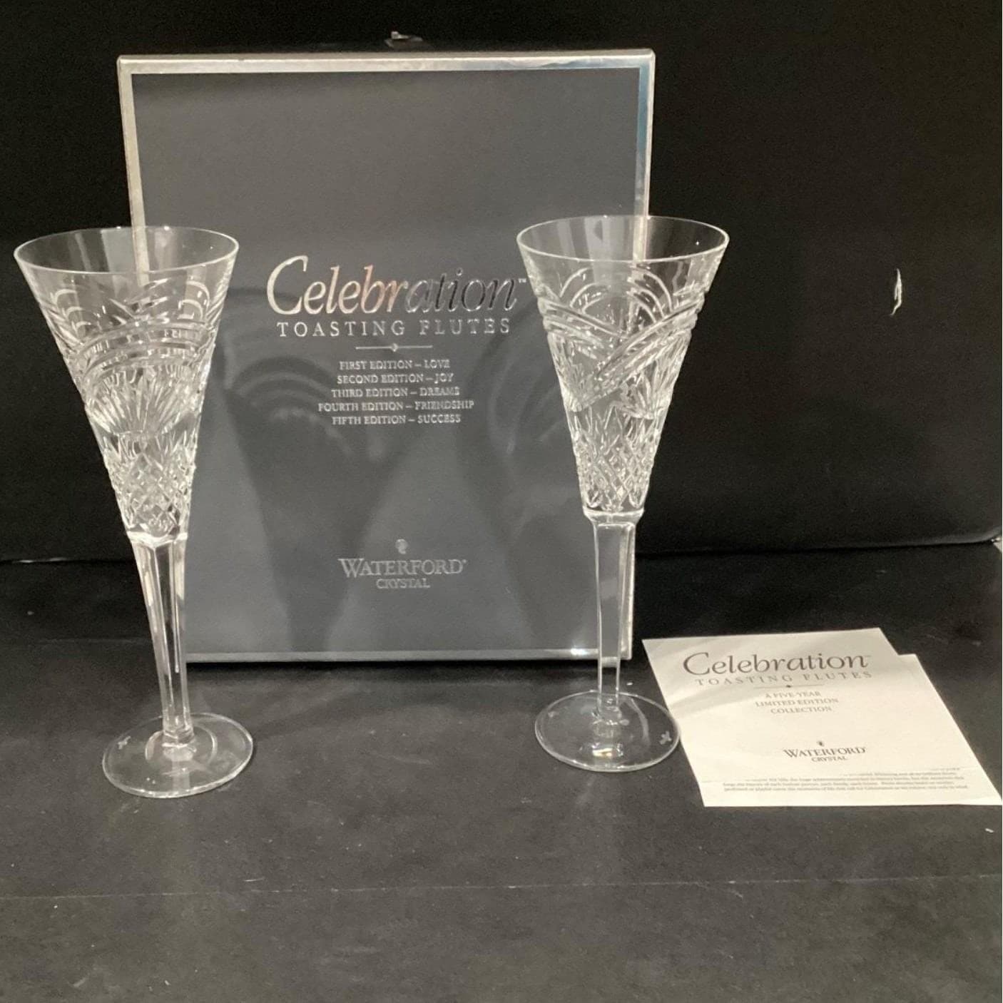 Waterford Crystal Celebrations Toasting Flutes 3rd Edition - Dreams 10 1/4" Tall - Thumbnail 4