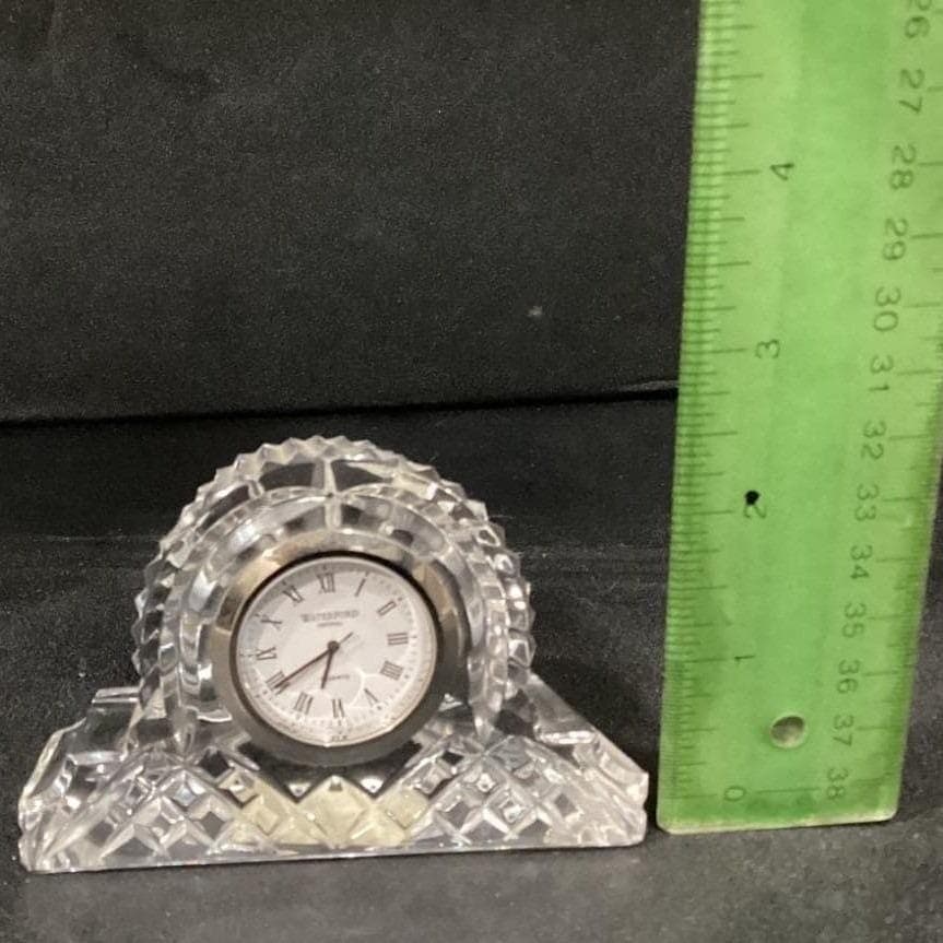 Waterford Crystal Ireland Desk Mantle Clock - Thumbnail 2