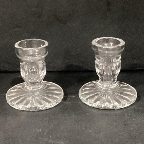 Set Of 2 Vintage Waterford Crystal Blarney 3.5" Candle Holders Candlesticks - Thumbnail 9