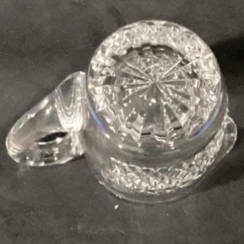 WATERFORD Crystal Glass Creamer Marked Waterford ALANA Pattern 4 inch - Thumbnail 5