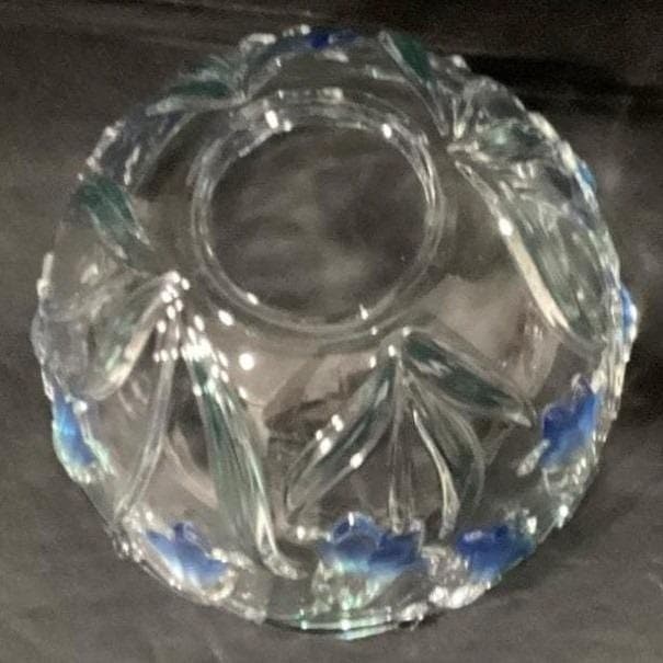 Vintage Mikasa "Bluebells" 8" Crystal Bowl - Thumbnail 4