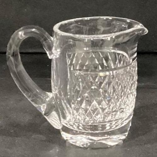 WATERFORD Crystal Glass Creamer Marked Waterford ALANA Pattern 4 inch - Thumbnail 9