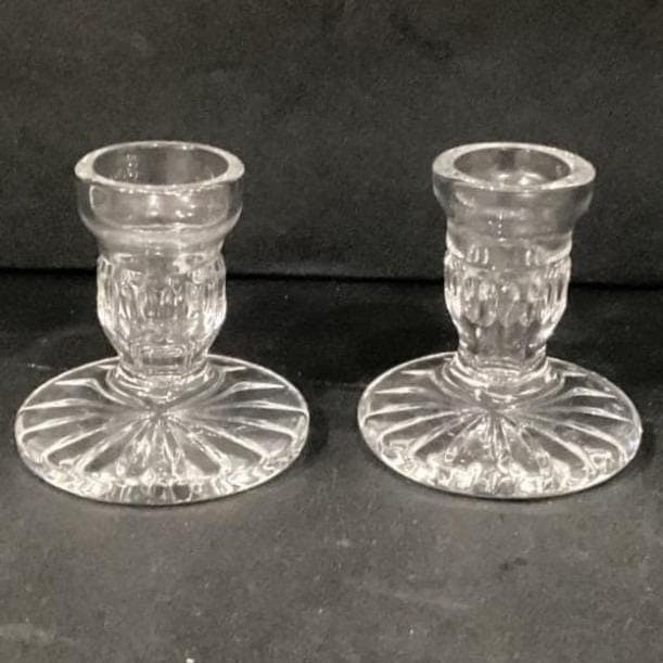 Set Of 2 Vintage Waterford Crystal Blarney 3.5" Candle Holders Candlesticks - Thumbnail 13