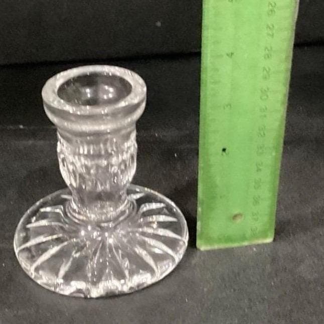 Set Of 2 Vintage Waterford Crystal Blarney 3.5" Candle Holders Candlesticks - Thumbnail 2