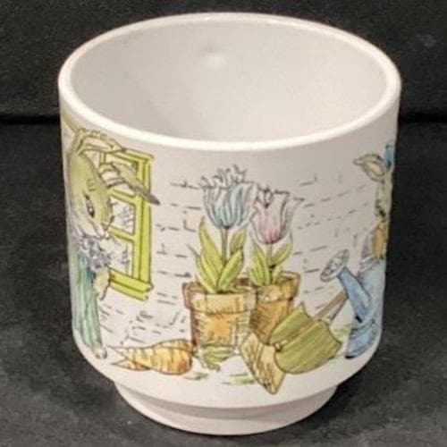 Rabbit Bunnies Melamine Child's Mug Cup Oneida Ware Spring Peter Rabbits - Thumbnail 8