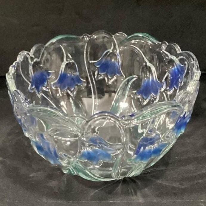 Vintage Mikasa "Bluebells" 8" Crystal Bowl - Thumbnail 7
