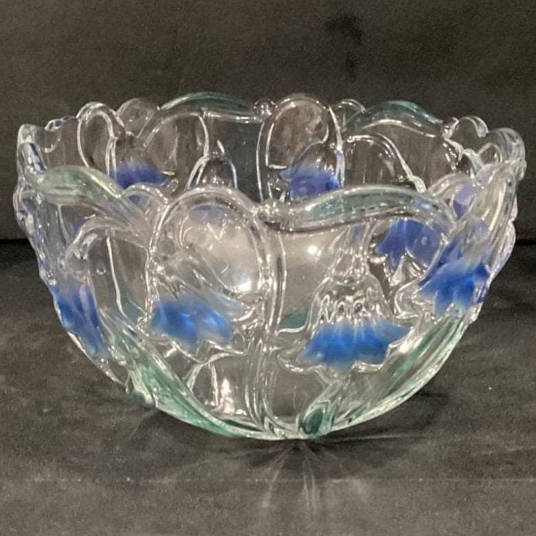 Vintage Mikasa "Bluebells" 8" Crystal Bowl - Thumbnail 11