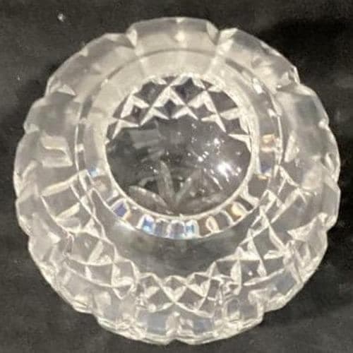 Vintage WATERFORD Crystal Lismore Rose Bowl Vase Signed - Thumbnail 2