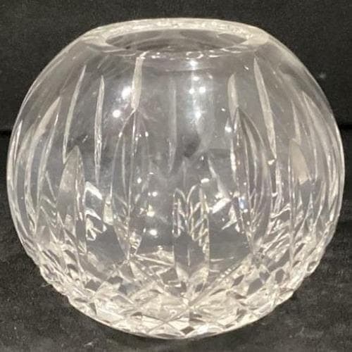 Vintage WATERFORD Crystal Lismore Rose Bowl Vase Signed - Thumbnail 8