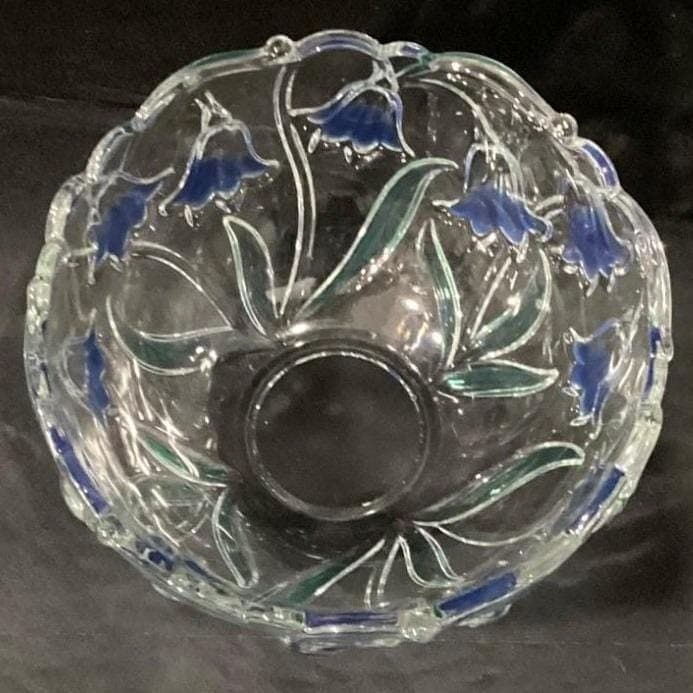 Vintage Mikasa "Bluebells" 8" Crystal Bowl - Thumbnail 5