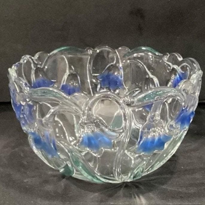 Vintage Mikasa "Bluebells" 8" Crystal Bowl - Thumbnail 6