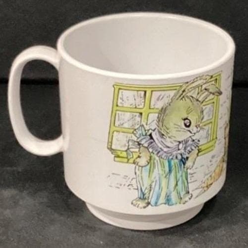 Rabbit Bunnies Melamine Child's Mug Cup Oneida Ware Spring Peter Rabbits - Thumbnail 7