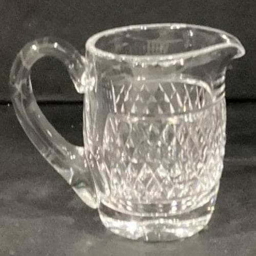 WATERFORD Crystal Glass Creamer Marked Waterford ALANA Pattern 4 inch - Thumbnail 8