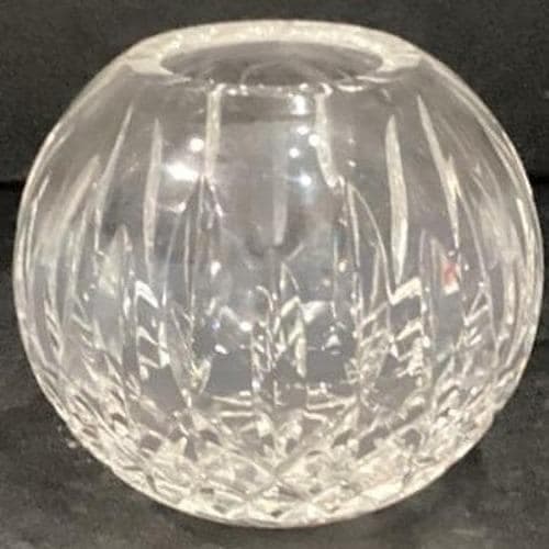 Vintage WATERFORD Crystal Lismore Rose Bowl Vase Signed - Thumbnail 5