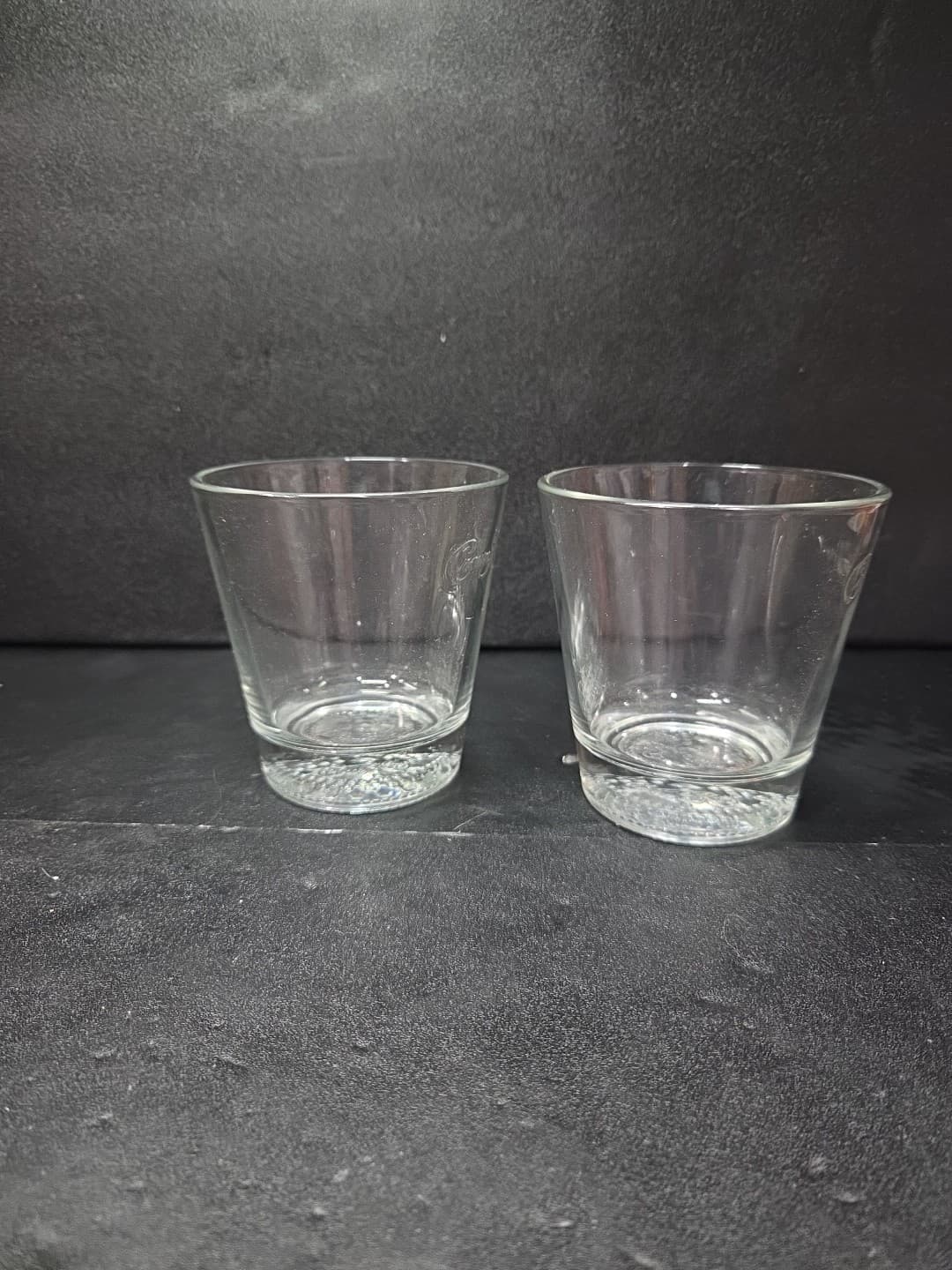 Crown Royal Whiskey Glasses, Set of 2, Embossed Crown Pattern, Drinkware, Gift - Thumbnail 4