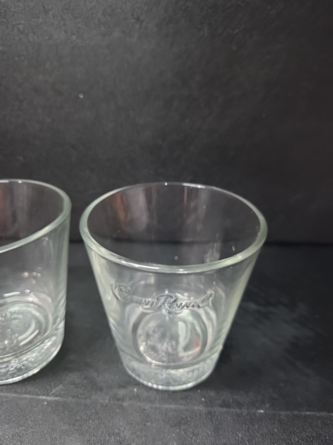 Crown Royal Whiskey Glasses, Set of 2, Embossed Crown Pattern, Drinkware, Gift - Thumbnail 5