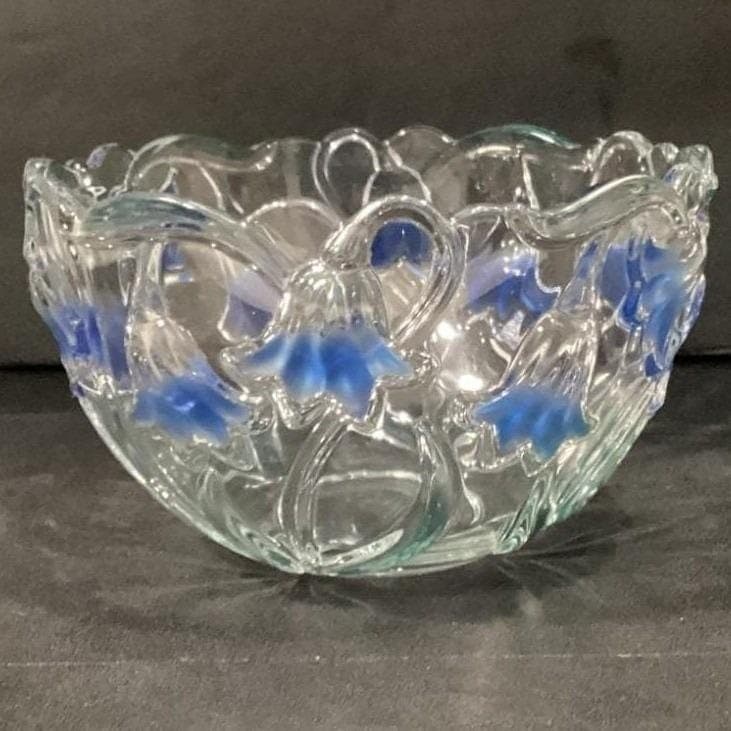 Vintage Mikasa "Bluebells" 8" Crystal Bowl - Thumbnail 8