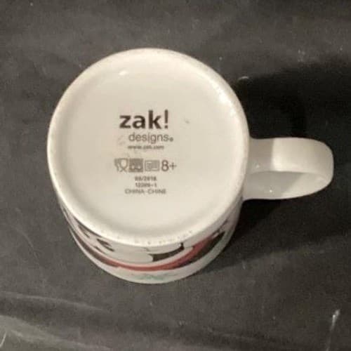 Disney Mickey Mouse Christmas Mug, Zak Designs White Ceramic Holiday Coffee Cup - Thumbnail 9