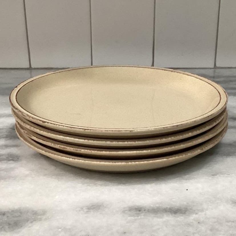 Better Homes & Gardens Sutton Salad Plates, Set of 4, Tan Brown Dinnerware - Thumbnail 8