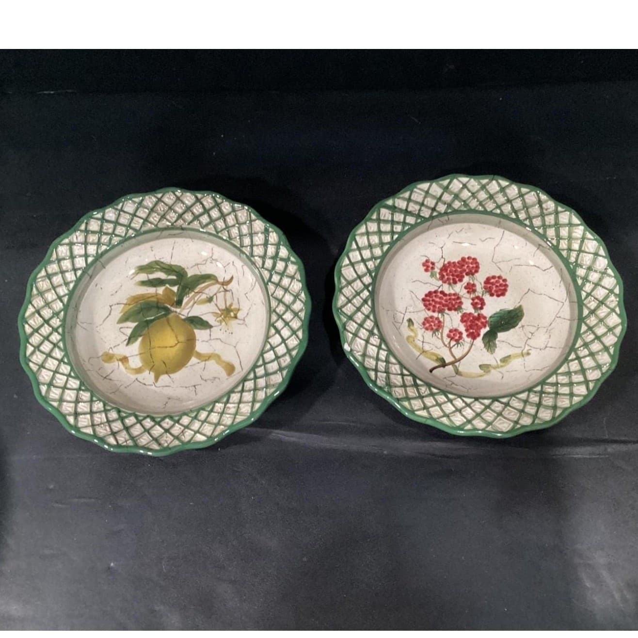 Raymond Waites Cornucopia Salad Bowls, Set of 4, Hand-Painted Tuscan Dinnerware - Thumbnail 3